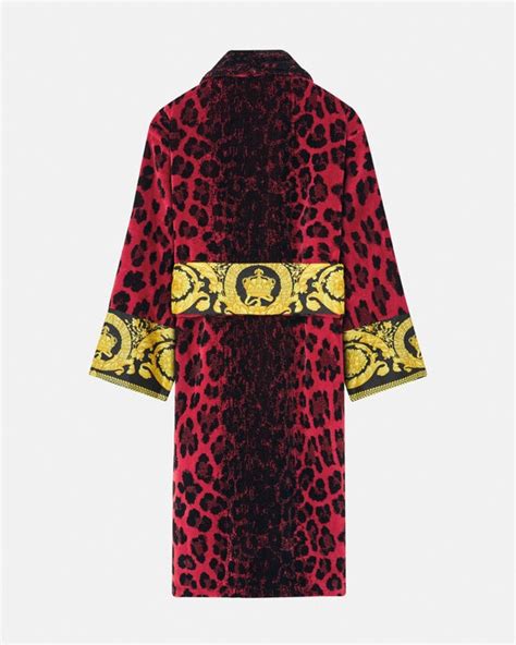 Wild Barocco Bathrobe Red,Print .